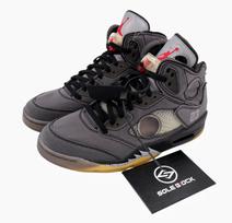 Jordan 5 Retro SP x Off-White Mid Muslin Retro sportbačiai vyriški CT8480-001 35.5 black