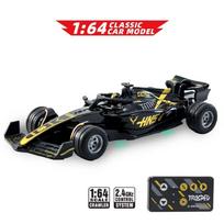1/64 RC Drift Racing Car Desktop MINI 2.4G Alloy Remote Control Panel Car featuring Lights Adjustable Speed Cars Toy ideal for Kids Adult Gift Idea black