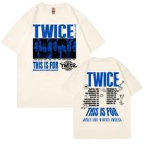 Twice Šis yra skirtas Pasaulinio turo 2 dalies marškinėliams, Keturi Twice marškiniai, Twice Ready to Be turas, Twice Pasaulinio turo marškinėliai, Twice Hoodies Twice Kpop marškinėliai S juoda