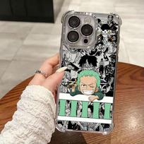 Anime One P-Pieces Zoro Shanks Dėklas iPhone 18 17 Pro 16 15 14 13 12 11 Pro Max Case 17 Plus 17E 16E 17Air Silikoninis telefono dėklas iPhone 17Pro Max