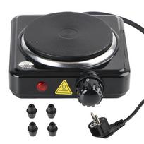 500W Mini elektrinis šildytuvas Viryklė Daugiafunkcis virtuvės prietaisas Pienui, kavai, vandeniui šildyti Greitas Saugus black