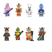 Mini plytelės Bonnie ornamentas surinkimo kaladėlių žaidimai figūrėlė Chica Foxy meškinas Freddy Fazbear žaislas priedai vakarėlio dovanos