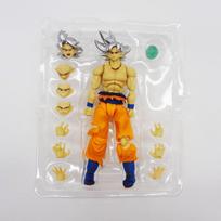 16CM Dragon Ball Super Son Goku Vegeta Gogeta Veiksmo figūrėlė Figūrėlės Žaislai Sąnarių judinamas lėlė Gimtadienio dovana beige