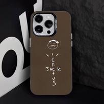 C-Cactuss J-Jack Travis Scott Dėklas Telefonui iPhone 17,16,15,14,13,12,11,Pro,Max,Plus,E,Air,Mini Juodas TPU Dangtelis iPhone13PRO brown