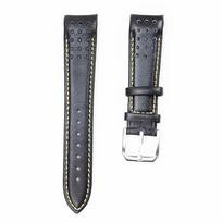 Lenkta 21 mm kvėpuojanti odinė apyrankė Seiko Watch Strap Sportura Series Barcelona SNAE SNP SRG SUN SPC089 SSC Watchband 21mm width gray