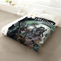 „The Legend of Vox Machina“ flanelinis pledas: Minkštas, draugiškas vaikams, šiltas, antistatinis, visų sezonų, skalbiamas, sofa, lova, namai 75x90cm black