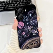 Case for Xiaomi Poco X7 Pro 6.67'' Back Cover Fashion Flower Slim Soft Silicone Funda Xiaomi PocoX7 Pro Shockproof Phone Capa Poco X7 Pro gray