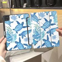 Jūrinių vėžlių planšetinio kompiuterio dėklas, skirtas iPad Pro 11-ojo 10-ojo 9-ojo 8-ojo 7-ojo 12,9 colio Pro 2025 Air 4 5 M3 M2 1 2 M4 11 colių Mini 6 7 Laikiklis iPad Air M2 11inch