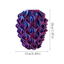3D spausdintas vazonas, didelių ir mažų geometrinių vazonų rinkinys, modernus dekoratyvinis gėlių vazonas namams One Size