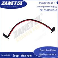 ZANETOL Tailgate Glass Seal Strip for Jeep Wrangler JK 07-11 (Lower 55397042AE) white