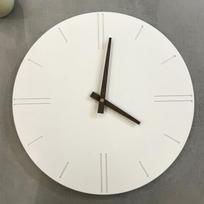 Šiaurietiškas Originalus Tylus Sieninis Laikrodis Modernus Darbo Kambario Svetainės Kvarciniai Sieniniai Laikrodžiai Laikrodis Namų Dekoras (White,Diameter 23cm) balta