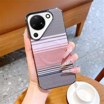 Case For Huawei Pura 90 Pro Max Magnetic Carbon Fiber Electroplated Semi Hard Cover Huawei pura 90 pro max white