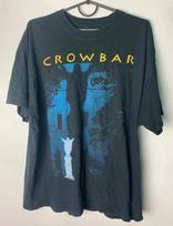 Vtg stiliaus Crowbar roko turo trumpomis rankovėmis T-shirt pakartotinis spausdinimas dydis S-5XL L gray