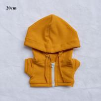 Mielos bliuzonų aprangos Vaikams Žaislai Madingi Drabužiai Nauji Rankų Darbo Gobtuvai 10/20 cm Medvilninėms Lėlėms Yellow-With Zipper-20cm orange