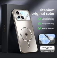 Dėklas Xiaomi POCO F8 Ultra, kietas matinis, magnetinis, belaidžio įkrovimo, objektyvo apsauga, galinis dangtelis, skirtas POCO F8 F7 Pro f7Ultra, korpusas Poco F8 Pro auksas