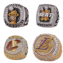 Populiariausi papuošalai Vintažiniai žiedai Individualus krepšinio Lakers Cavaliers čempionato žiedas Lebrono Inkrustuotas kalnų krištolas vakarėliui 11&4 championship rings(type 1) auksas