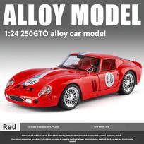 2026 Naujas 1:24 Ferrari 250 GTO Metalinis modelis Atitraukiamas ir šviečiantis bei garsinis Vaikams Berniukams Kolekcijai Dekoravimui Dovanos raudona