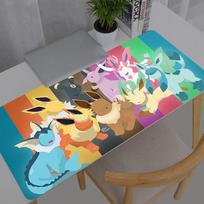 Pelės padėklas Naujas Kompiuterio Nešiojamojo kompiuterio Anime Pokemon Pikachu Klaviatūros Pelės kilimėlis Didelis pelės kilimėlis Klaviatūros Žaidėjų Dekoracija Stalo kilimėlis 30x80x0.2cm beige
