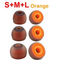 Universal in-ear Eartips Earbuds Soft Silicone & Memory Foam Replaceable Earphone Earplugs for Sony WF-1000XM6 WF-1000XM5/4/3 3Pairs orange