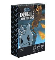 Unstable Unicorns Adventures Vaivorykštės plėtinio kortų rinkinys šeimai ir grupei Dragon Expansion black