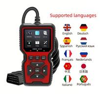 „Scanner Live Data Professional“ mechanikas OBDII diagnostikos kodo skaitytuvo įrankis, skirtas patikrinti variklio šviesos akumuliatoriaus įtampą red