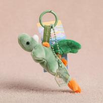 Mielas drakono pliušinis raktų pakabukas Minkštas žaislas mergaitėms ir paaugliams Green 13cm beige