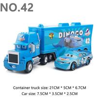 Pixar Cars Sagas VanDerSpin Modelinis Automobilis 1/55 Metalinis Konteinerių Sunkvežimis Lenktynių Žaislai Vaikų Gimtadienio Dovana Kolekcionuojami blue
