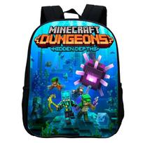 Spausdinta darželio tašė, Animacinis Minecraft 12 colių kuprinė, Lengva ir kasdienė 12inch backpack blue