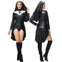 Moterų Helovino kostiumo suknelės rinkinys vaidmenų žaidimų vakarėliui, Cosplay M juoda