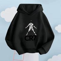 Naujas Ronaldo CR7 Vaikų Džemperis, Laisvalaikio Drabužis, Ryški Šauni Žaisminga Nuotaika L black