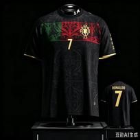 2026 Naujas Cristiano Ronaldo Atminimo Leidimas Vyriški Marškinėliai/T-shirt - Portugalijos Komanda Vyriški ir Moteriški Sportiniai Laisvalaikio Mados Viršutiniai Drabužiai XXS black