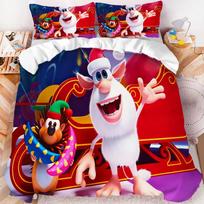 Booba animacinis filmukas Vaikams patalynės komplektas 3D spausdinimas užvalkalas ant antklodės užvalkalas pagalvės užvalkalas Vaikams lovos patalynė Vienvietis Dvigubas King dydžio Namų miegamojo dekoras 135X200CM