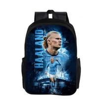 Futbolo žvaigždė Haaland Vaikų kuprinė Mokyklinė kuprinė Vaikų dovana Kuprinė Madinga mokyklinė kuprinė Futbolo sporto kuprinė black
