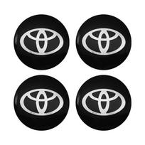 4 vnt. 56mm 60mm 62mm 57mm Automobilio ratlankio centrinės dalies dangtelio lipdukai Aksesuaras Toyota Rav4 Yaris Avensis Corolla Camry crown Ratlankio dangtelis black