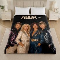 ABBA Print Flannel Blanket Cozy Warm Plush Throw Blanket For Bed Sofa Couch Indoor Household Use 150x200cm