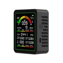 9-in-1 Noise Meter & Air Quality Detector: CO2, PM2.5, Formaldehyde, TVOC, Temperature, Humidity White