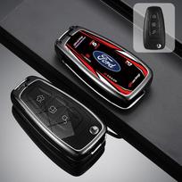 Car Racing Style Design Key Case Cover Shell Accessories For Ford Ranger C-Max S-Max Focus Galaxy Mondeo Transit Tourneo Custom white