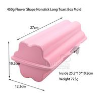 3 Deisgns Round Heart Flower Shape Open-Shut Toast Mold 3D Non-stick Carbon Steel Bread Pan Tin DIY For Oven Baking Supplies pink