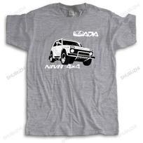 Unisex prekės ženklo vasarinis marškinėlis Lada Niva Off Road Rusijos automobilis Automobilis Suv Vintažinis Unisex medvilninis laisvalaikio marškinėlis Trumpomis rankovėmis viršutiniai drabužiai 4XL gray