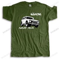 Unisex prekės ženklo vasarinis marškinėlis Lada Niva Off Road Rusijos automobilis Automobilis Suv Vintažinis Unisex medvilninis laisvalaikio marškinėlis Trumpomis rankovėmis viršutiniai drabužiai 3XL gray