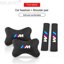 Automobilio galvos atramos pagalvė kaklui Pagalvėlė Sėdynės diržo peties apsauga BMW M Power X1 X3 X5 E46 E90 F20 E60 E39 F10 M1 M3 M5 lipdukas