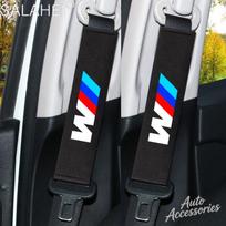 Automobilio galvos atramos pagalvė kaklui Pagalvėlė Sėdynės diržo peties apsauga BMW M Power X1 X3 X5 E46 E90 F20 E60 E39 F10 M1 M3 M5 lipdukas black