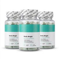 Body Magic Chlorofilo Kapsulės – Natūrali Detoksikacija & Žarnyno Sveikata (30 kapsulių) 3pack