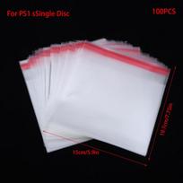 100 vnt. lipnių apsauginių maišelių, skirtų PS1, PS2, PS3, PS4, PS5, Xbox 360, One Ns Nds Wii žaidimų dėžutėms, atsparios dulkėms ir drėgmei A5 white