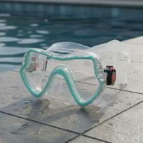 Nose Cover Swimming Goggles AntiFog Immersion Face Gear Crystal Clear Reinforced Glass Swim Green_M11 gray