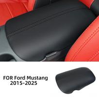 For Ford Mustang 2015 2016-2025 High Quality Center Console Armrest Cover Modification Parts Waterproof Car Interior Accessories Black Wire black