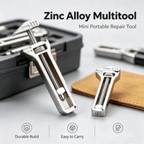 1Pc Edc Compact Multi Tool Keychain Pocket Knife Screwdriver Set For Camping Survival Outdoor Use one size gray