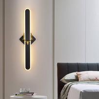Šiaurės šalių modernus minimalistinis gyvenamasis kambarys fono sieninė dekoratyvinė lempa laiptai Hotel Aisle Deer galvos sieninė lempa 40CM juoda
