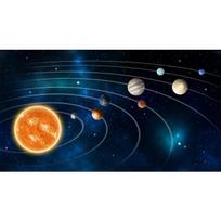 Kosmosas Žvaigždėtas dangus Kabantis paveikslas Erdvė Galaktika drobė Plakatas Saulės sistemos Planetos orbitinis žemėlapis Namų dekoravimo nuotraukos sienoms 20cm×40cm NoFrame black