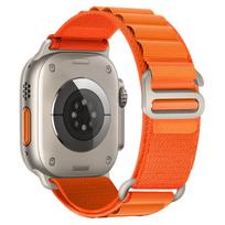 Alpine kilpinis dirželis, skirtas Apple Watch apyrankei 44mm 40mm 49mm 45mm 41mm 38mm 42mm Nailono laikrodžio apyrankė Iwatch Series 9 5 SE 6 7 8 Ultra 2 42 44 45 49 mm gray